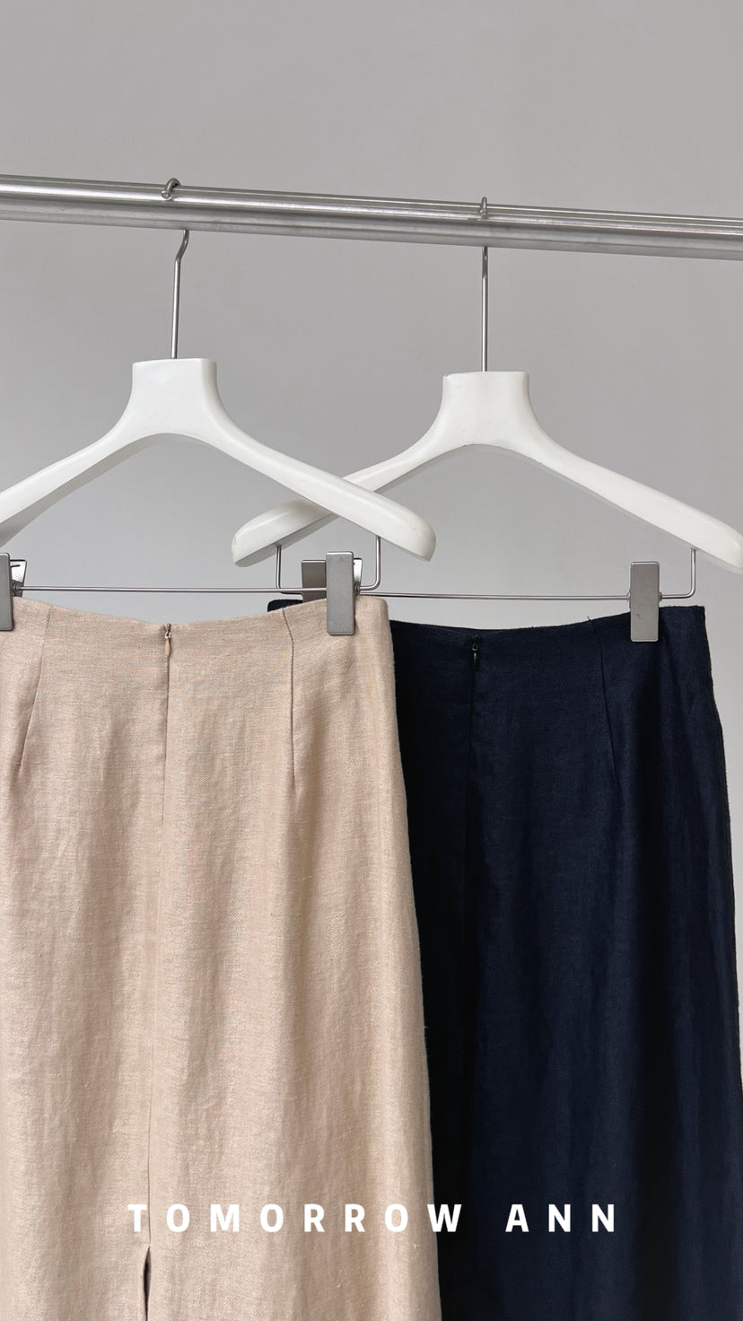 TOMORROW ANN Spring 2026 Designer A-Line Midi Skirt - Versatile Chic Fashion