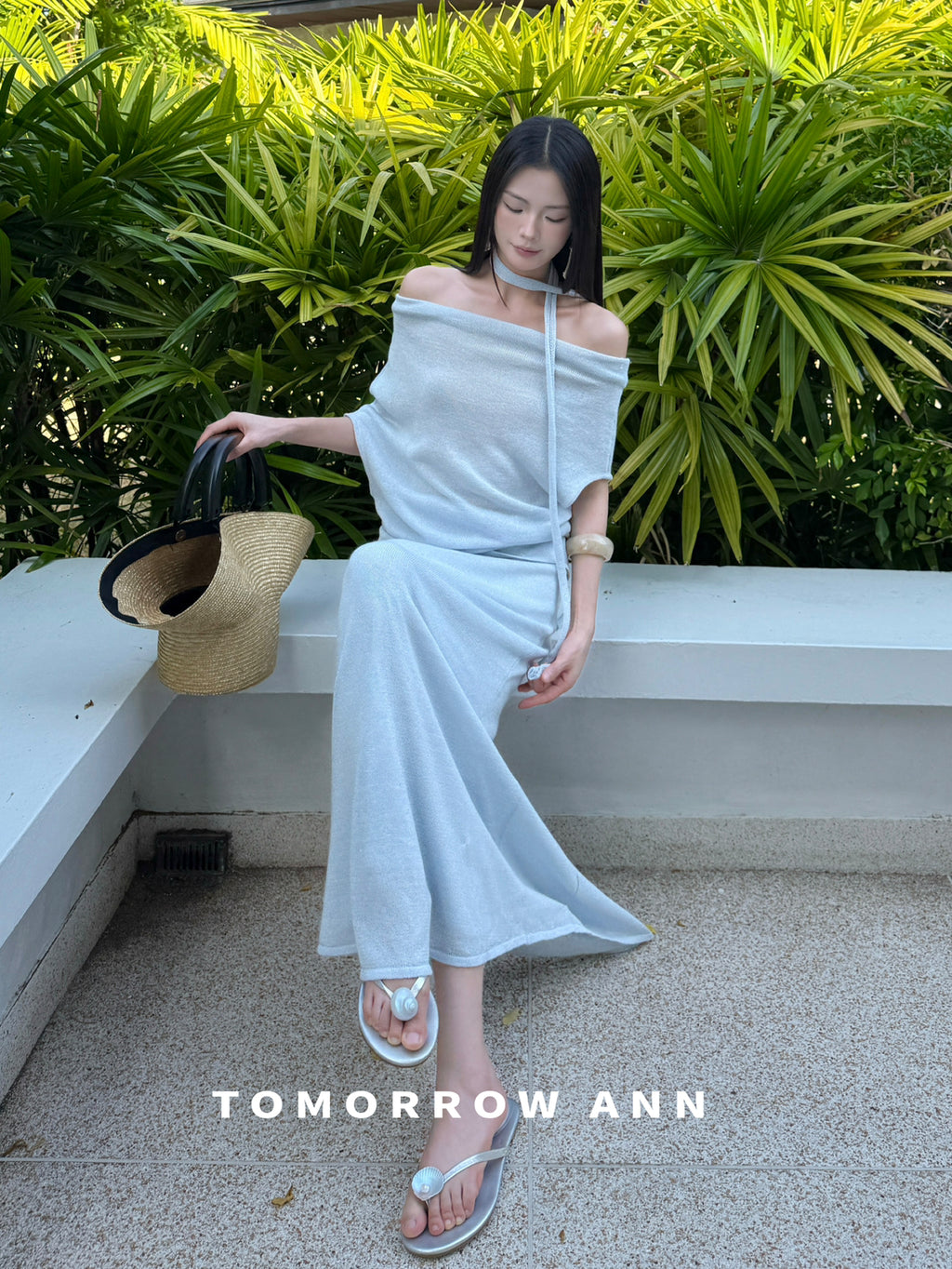TOMORROW ANN 2026 Early Spring Elegant Slimming Casual A-Line Midi Skirt