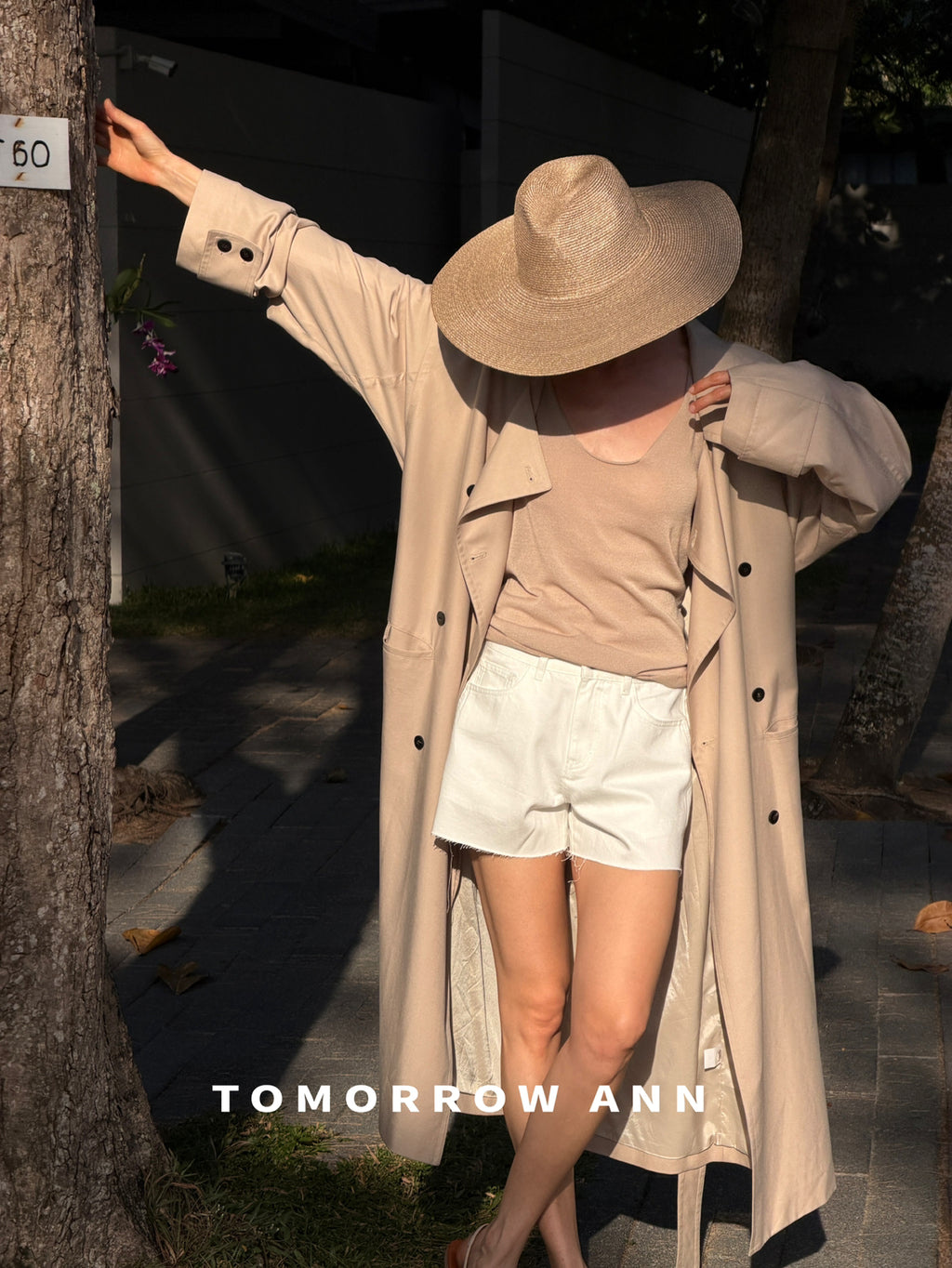 Spring 2026! [TOMORROW ANN] Designer Elegant Long Versatile Trench Coat (with Belt) 12871# OZQ