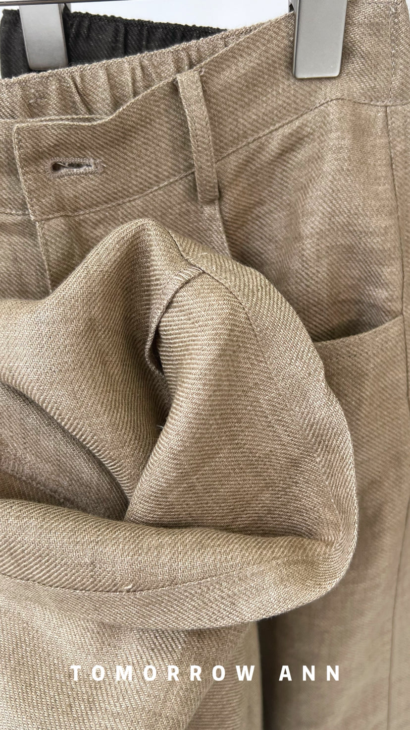 2026 Early Spring [TOMORROW ANN] Chic Slimming Straight-Leg Casual Pants