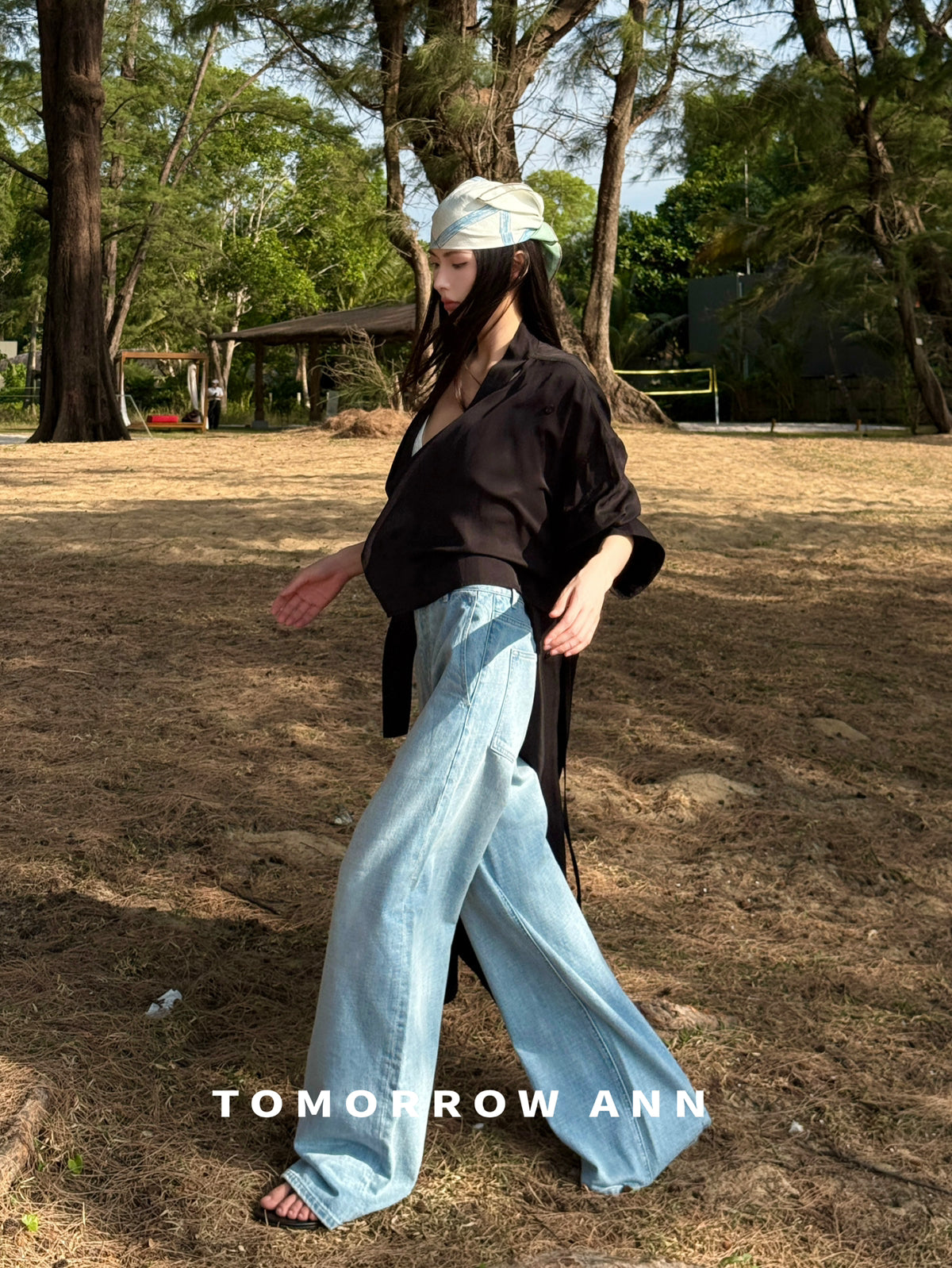 2026 Early Spring! 【TOMORROW ANN】 Minimalist Loose Drape Trench Coat (Contains 7.7% Sheep Wool) 12680# OZQ
