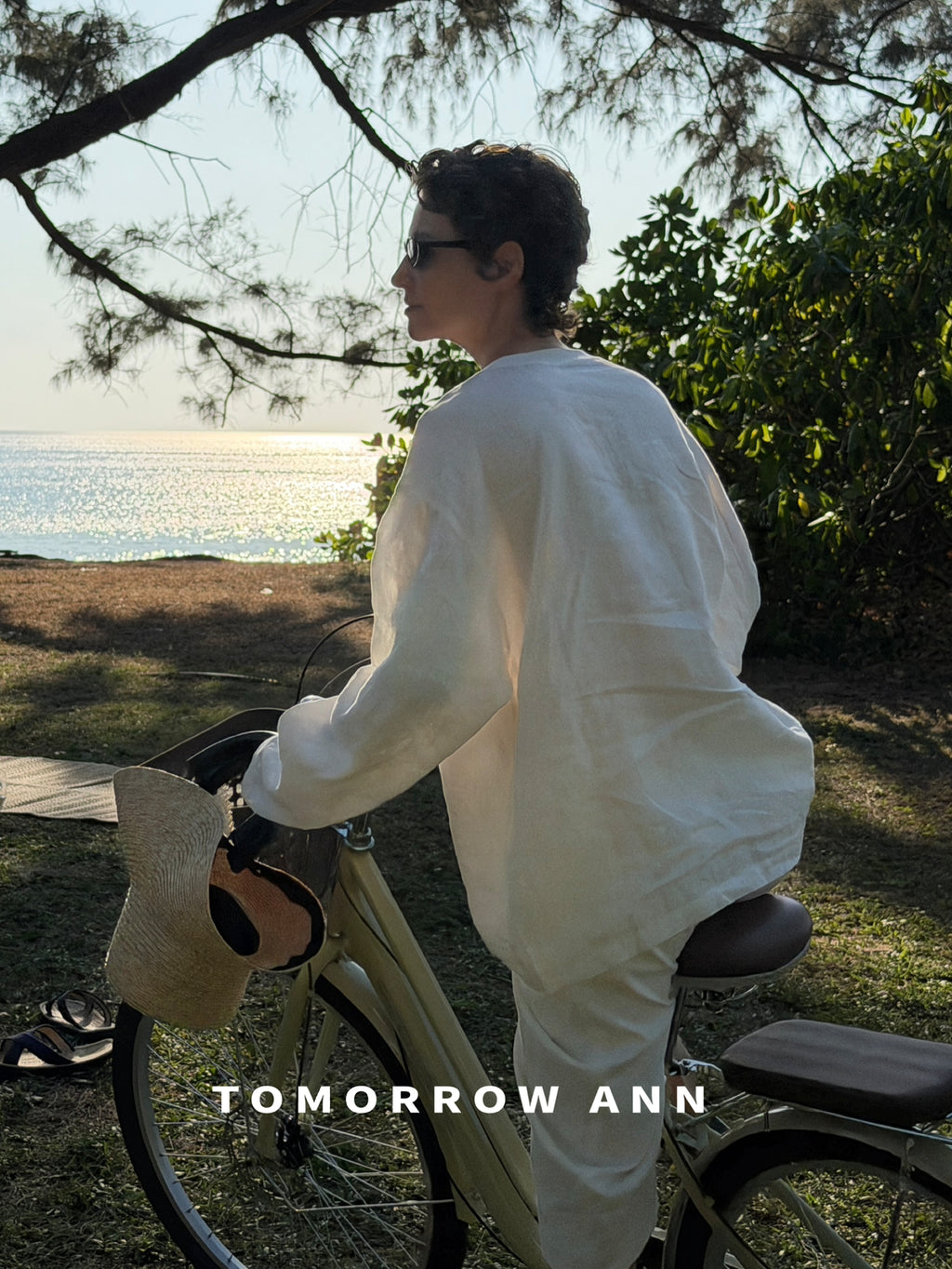 TOMORROW ANN Spring 2026 Elegant Loose-Fit Blouse - Minimalist Relaxed Style