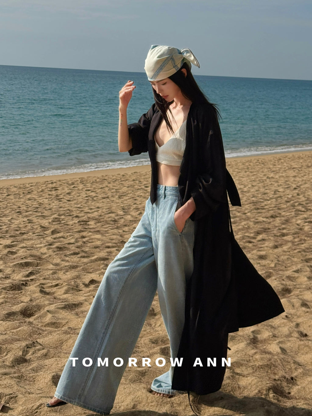 2026 Early Spring! 【TOMORROW ANN】 Minimalist Loose Drape Trench Coat (Contains 7.7% Sheep Wool) 12680# OZQ