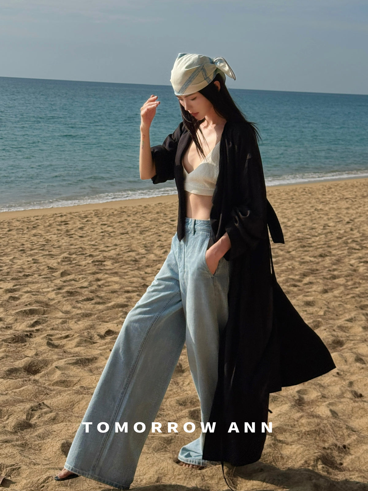 2026 Early Spring! 【TOMORROW ANN】 Minimalist Loose Drape Trench Coat (Contains 7.7% Sheep Wool) 12680# OZQ