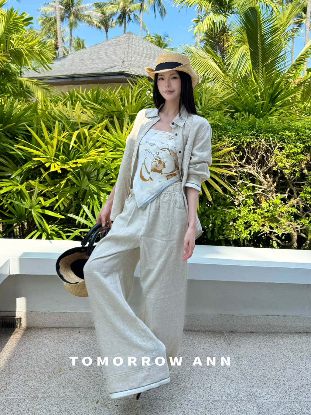 TOMORROW ANN Premium Linen Shirt - 2026 Spring Old Money Aesthetic Quiet Luxury Loose Blouse
