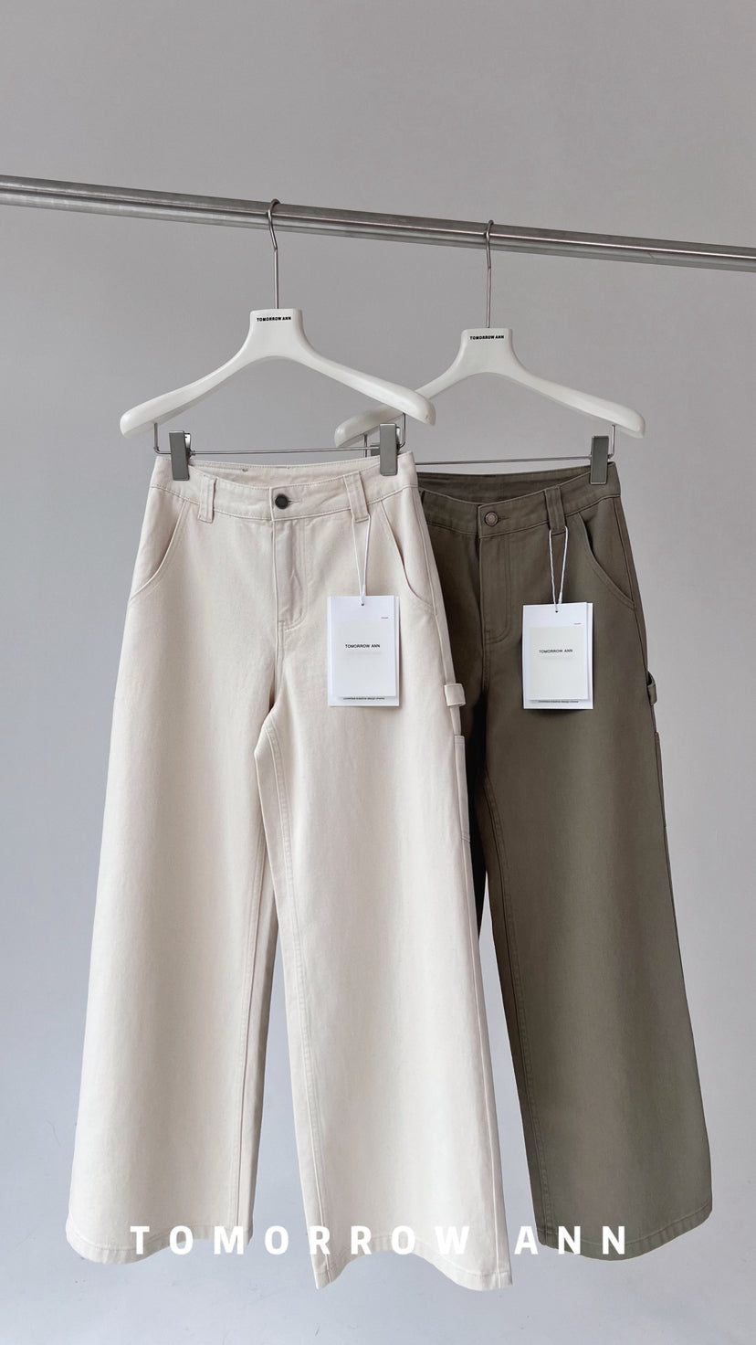 TOMORROW ANN Premium Relaxed Washed Denim Jeans - Spring 2026 High-End Straight Leg Trousers