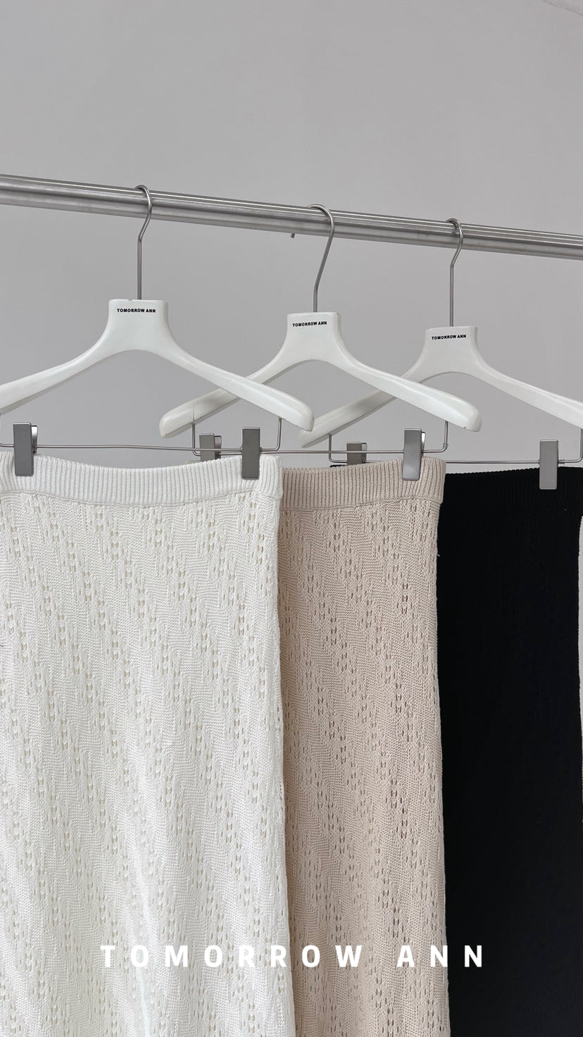 TOMORROW ANN Early Spring High-Waist Elegant Slimming A-Line Maxi Skirt