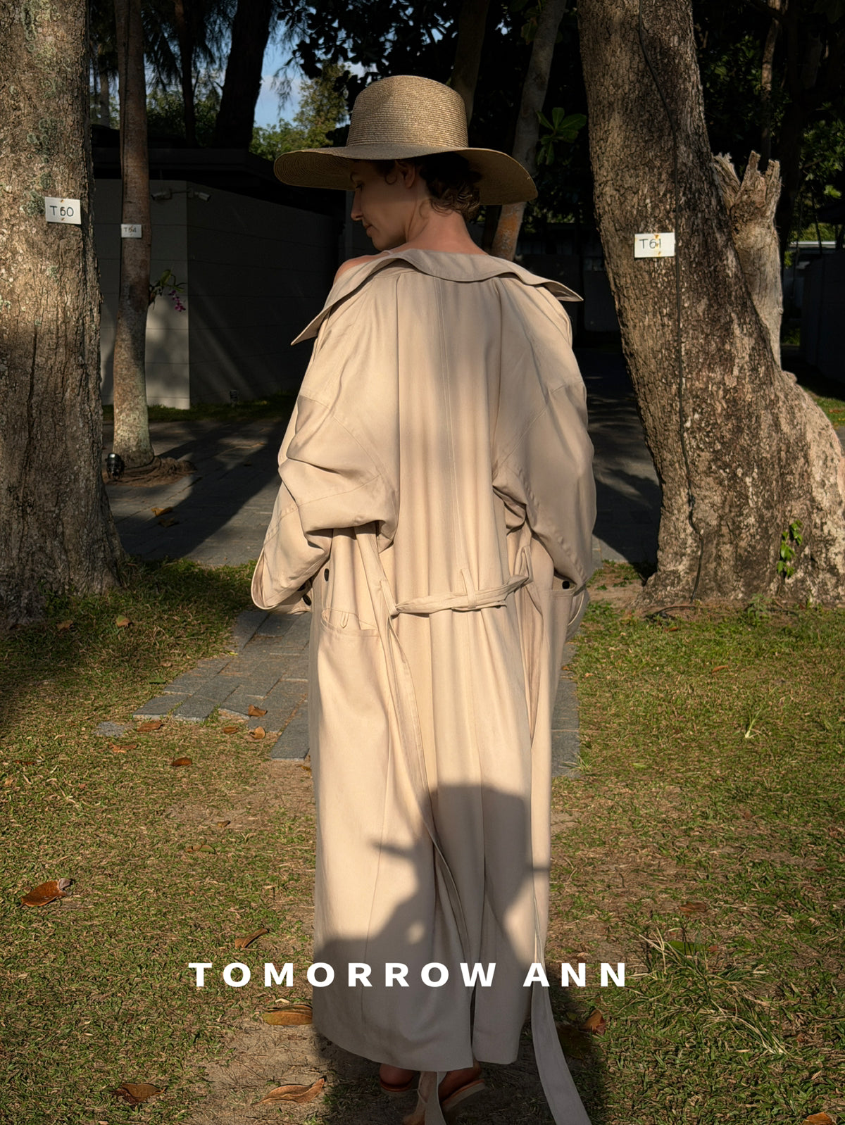 Spring 2026! [TOMORROW ANN] Designer Elegant Long Versatile Trench Coat (with Belt) 12871# OZQ