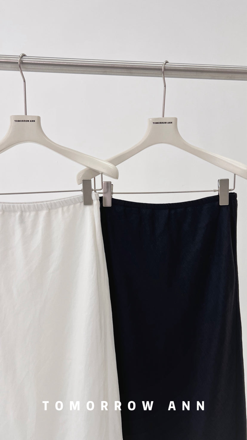 TOMORROW ANN Early Spring High-End Temperament Slimming A-Line Maxi Skirt