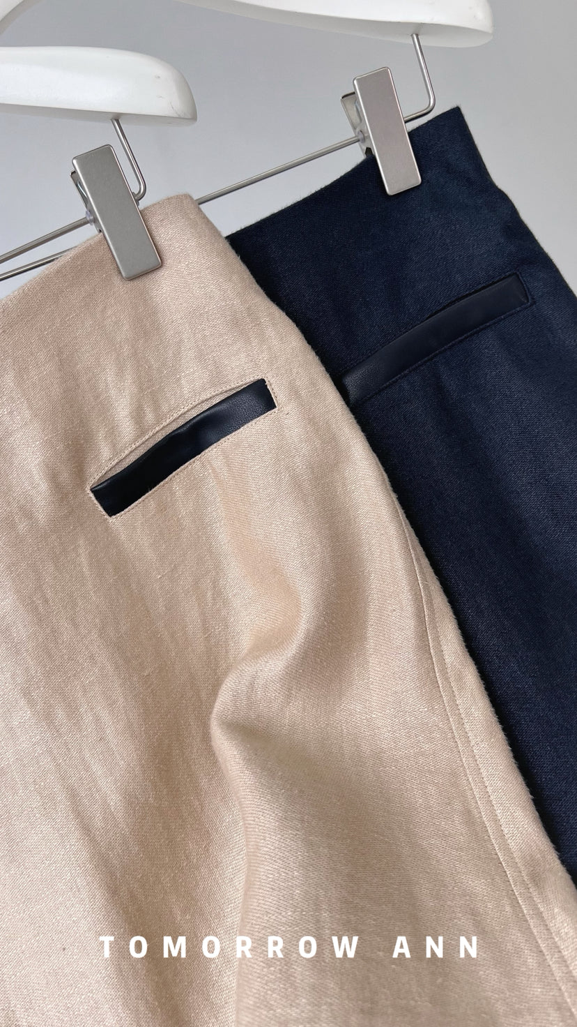 TOMORROW ANN Spring 2026 Designer A-Line Midi Skirt - Versatile Chic Fashion