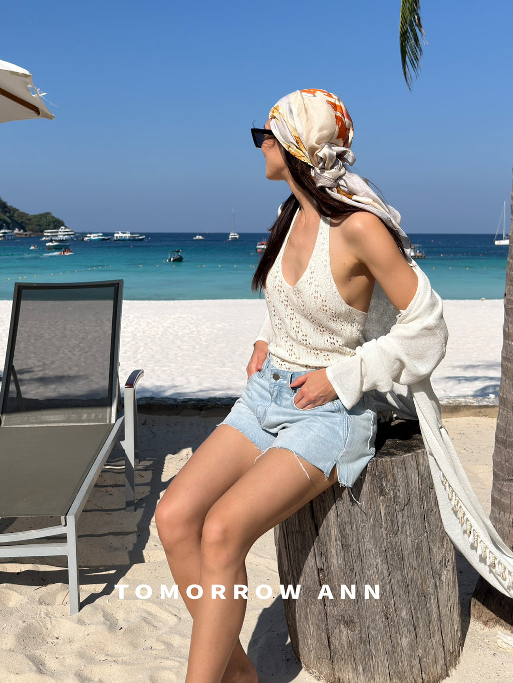 TOMORROW ANN High-Waisted Washed Denim Shorts - Versatile Spring Casual Essentials