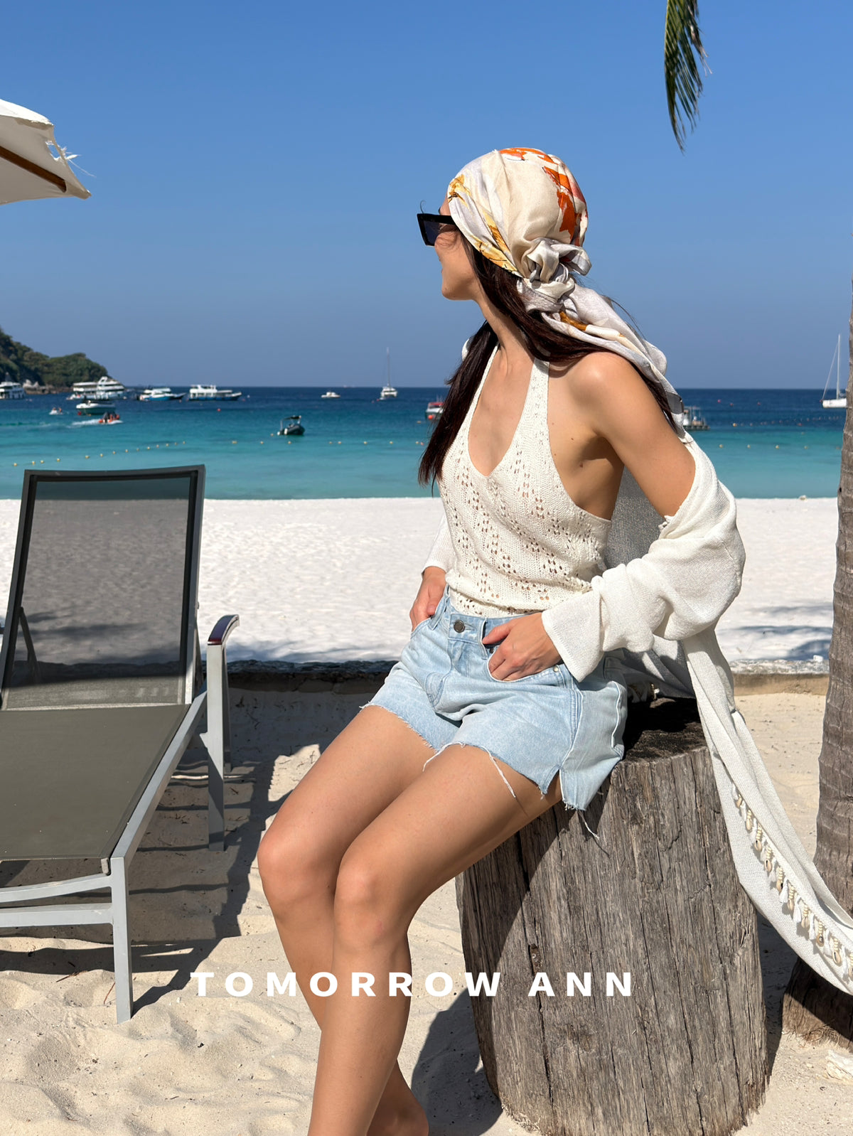 TOMORROW ANN High-Waisted Washed Denim Shorts - Versatile Spring Casual Essentials